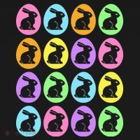Easter Bunny Rabbit Eggs T-Shirt thumb 7