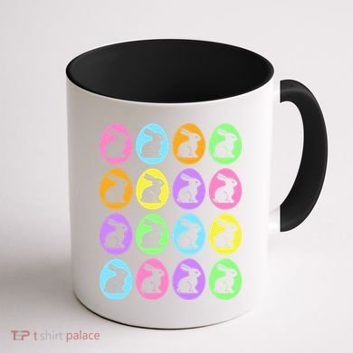 Easter Bunny Rabbit Eggs Coffee Mug back