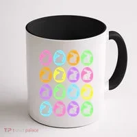 Easter Bunny Rabbit Eggs Coffee Mug thumb 1