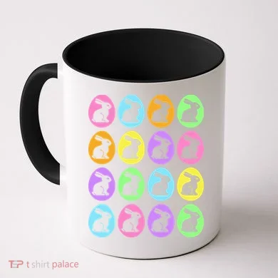 Easter Bunny Rabbit Eggs Coffee Mug