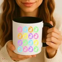 Easter Bunny Rabbit Eggs Coffee Mug thumb 3