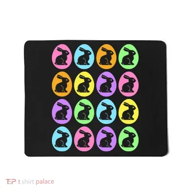 Easter Bunny Rabbit Eggs Mousepad
