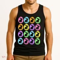 Easter Bunny Rabbit Eggs Tank Top thumb 3