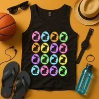 Easter Bunny Rabbit Eggs Tank Top thumb 4