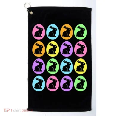 Easter Bunny Rabbit Eggs Golf Towel