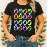 Easter Bunny Rabbit Eggs Women's T-Shirt thumb 2