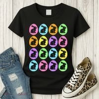 Easter Bunny Rabbit Eggs Women's T-Shirt thumb 3