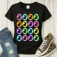 Easter Bunny Rabbit Eggs Women's T-Shirt thumb 3