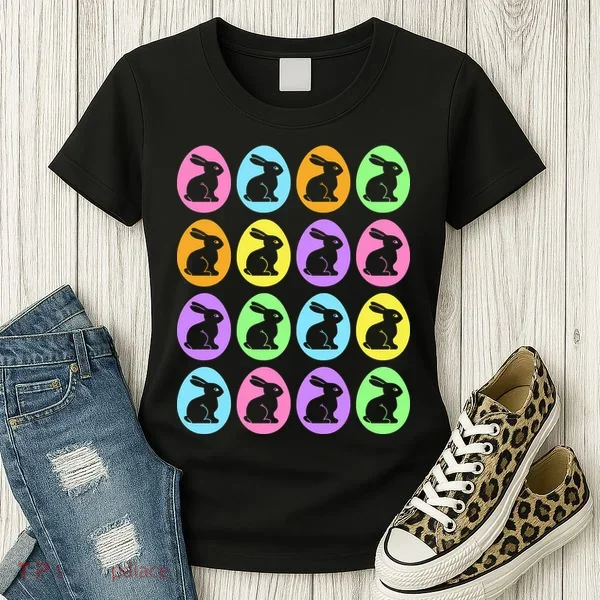 Easter Bunny Rabbit Eggs Women's T-Shirt