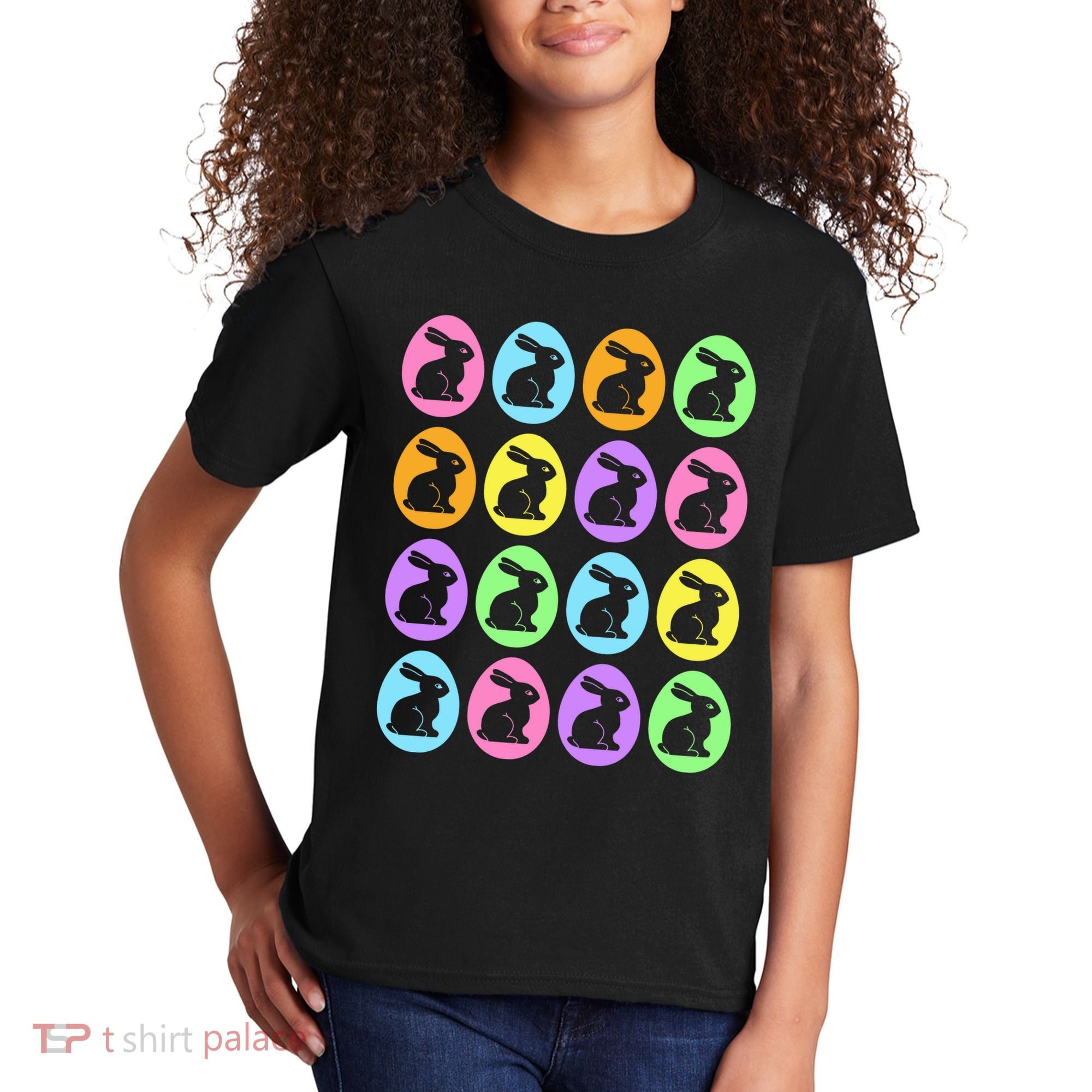 Easter Bunny Rabbit Eggs Kids T-Shirt