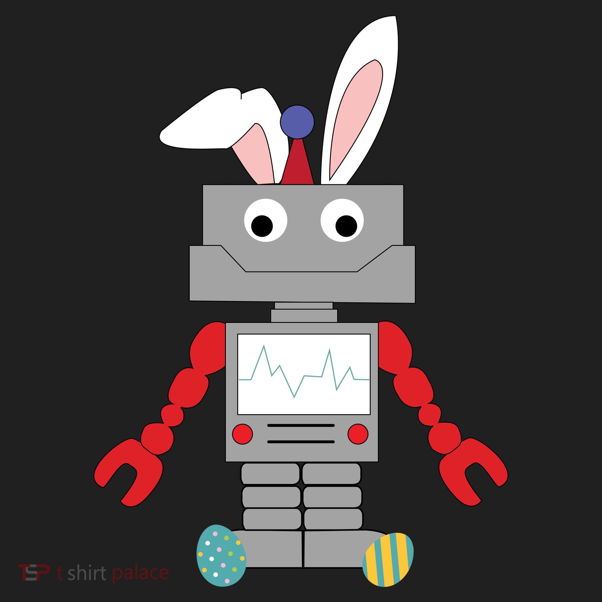 Easter Bunny Robot Tumbler