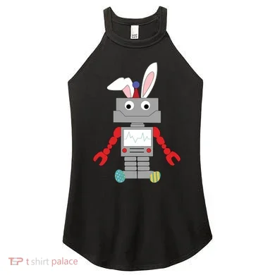 Easter Bunny Robot Women's Perfect Tri Rocker Tank
