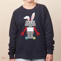 Easter Bunny Robot Women's Sweatshirt thumb 0