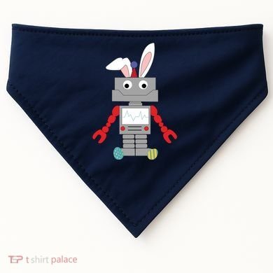 Easter Bunny Robot USA-Made Doggie Bandana