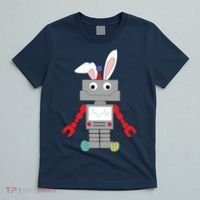 Easter Bunny Robot T-Shirt thumb 5