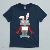Easter Bunny Robot T-Shirt thumb 5