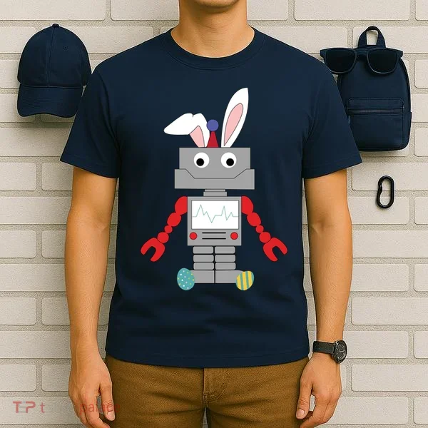 Easter Bunny Robot T-Shirt
