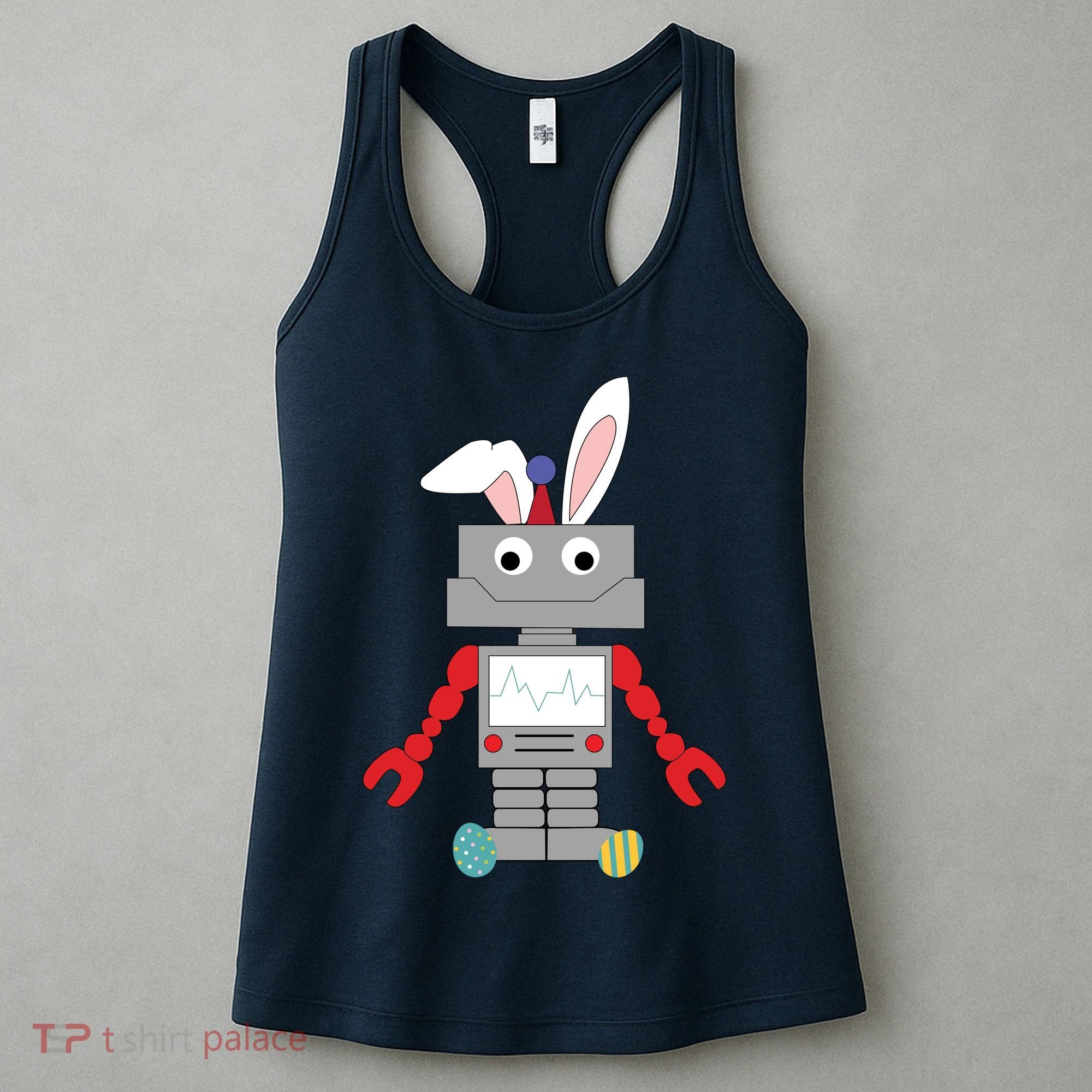 Easter Bunny Robot Women's Tank Top
