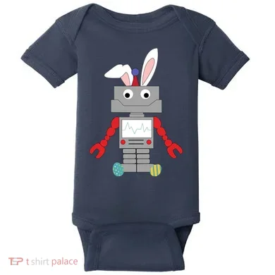 Easter Bunny Robot Baby Bodysuit