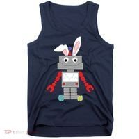 Easter Bunny Robot Tank Top thumb 0