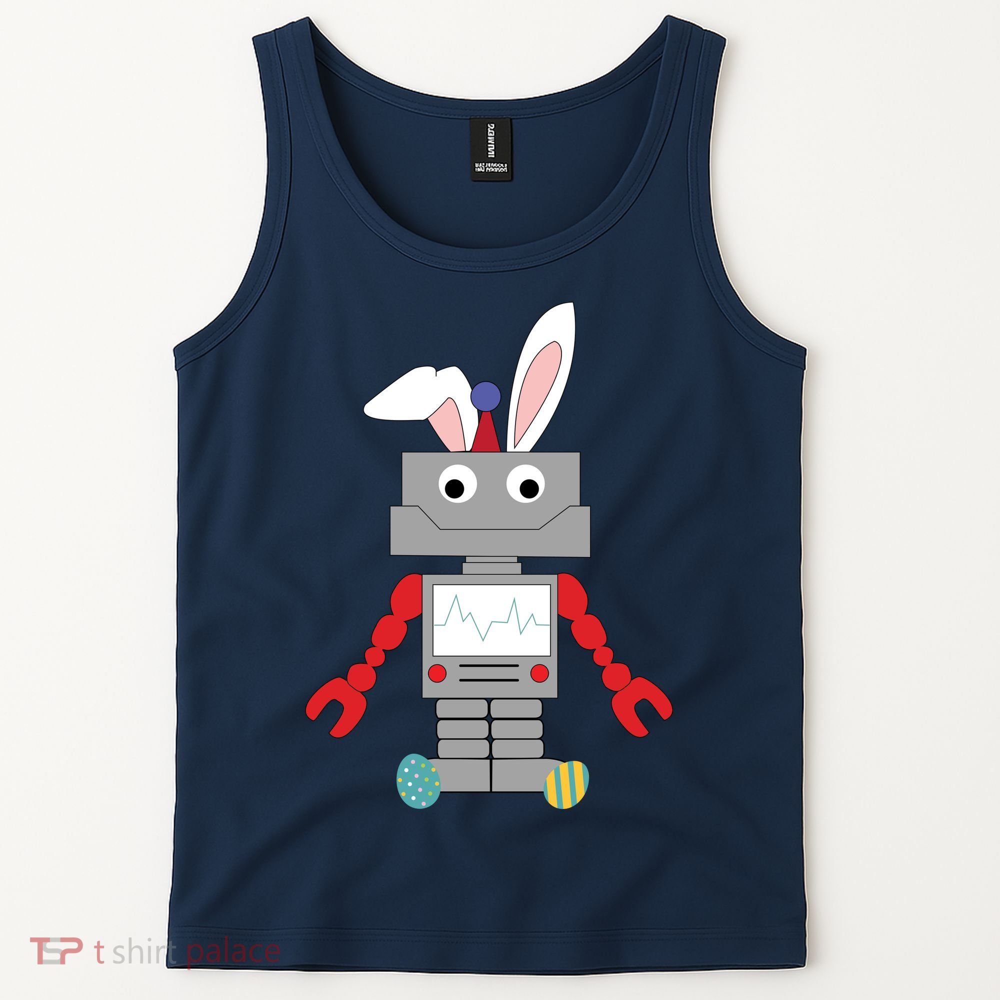 Easter Bunny Robot Tank Top