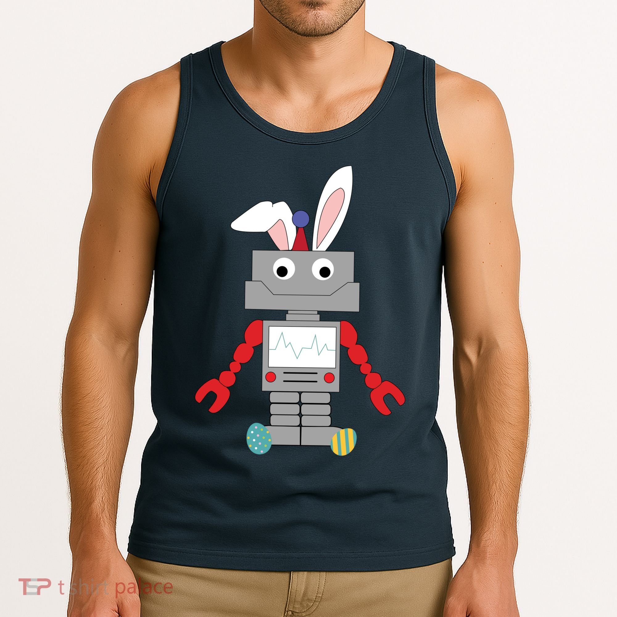 Easter Bunny Robot Tank Top