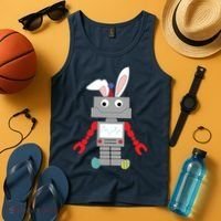Easter Bunny Robot Tank Top thumb 4