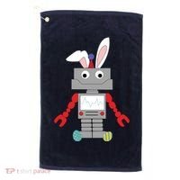 Easter Bunny Robot Golf Towel thumb 0