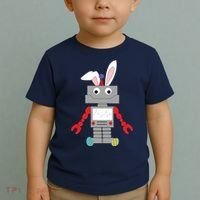 Easter Bunny Robot Toddler T-Shirt thumb 2