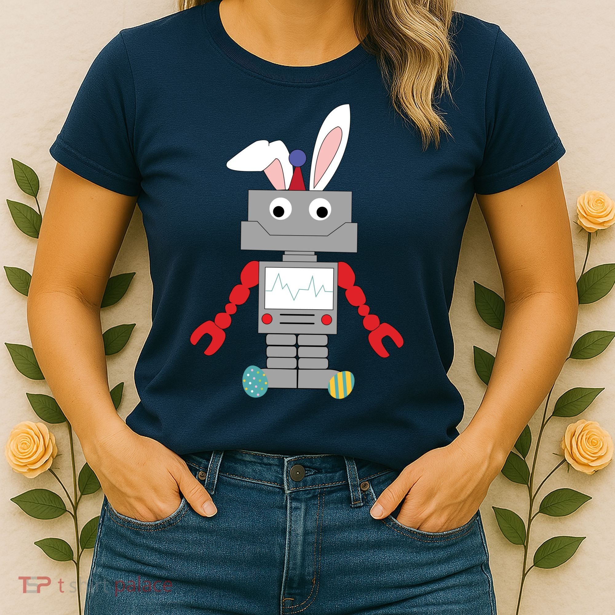Easter Bunny Robot Women's T-Shirt