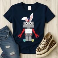 Easter Bunny Robot Women's T-Shirt thumb 3