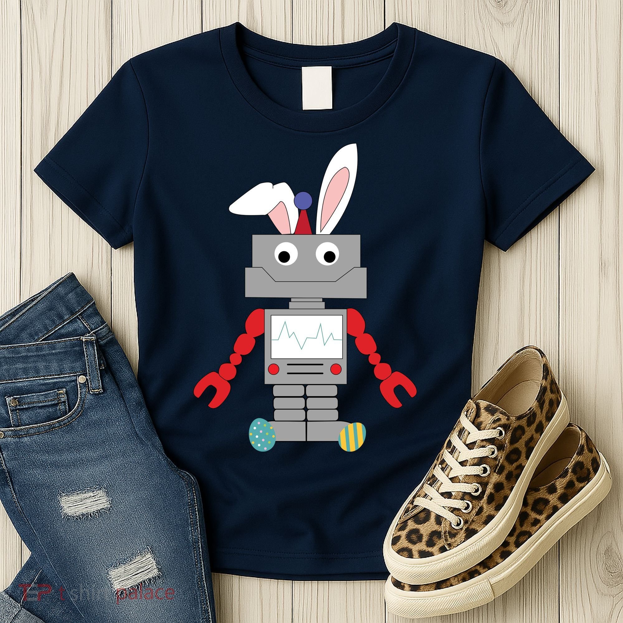 Easter Bunny Robot Women's T-Shirt