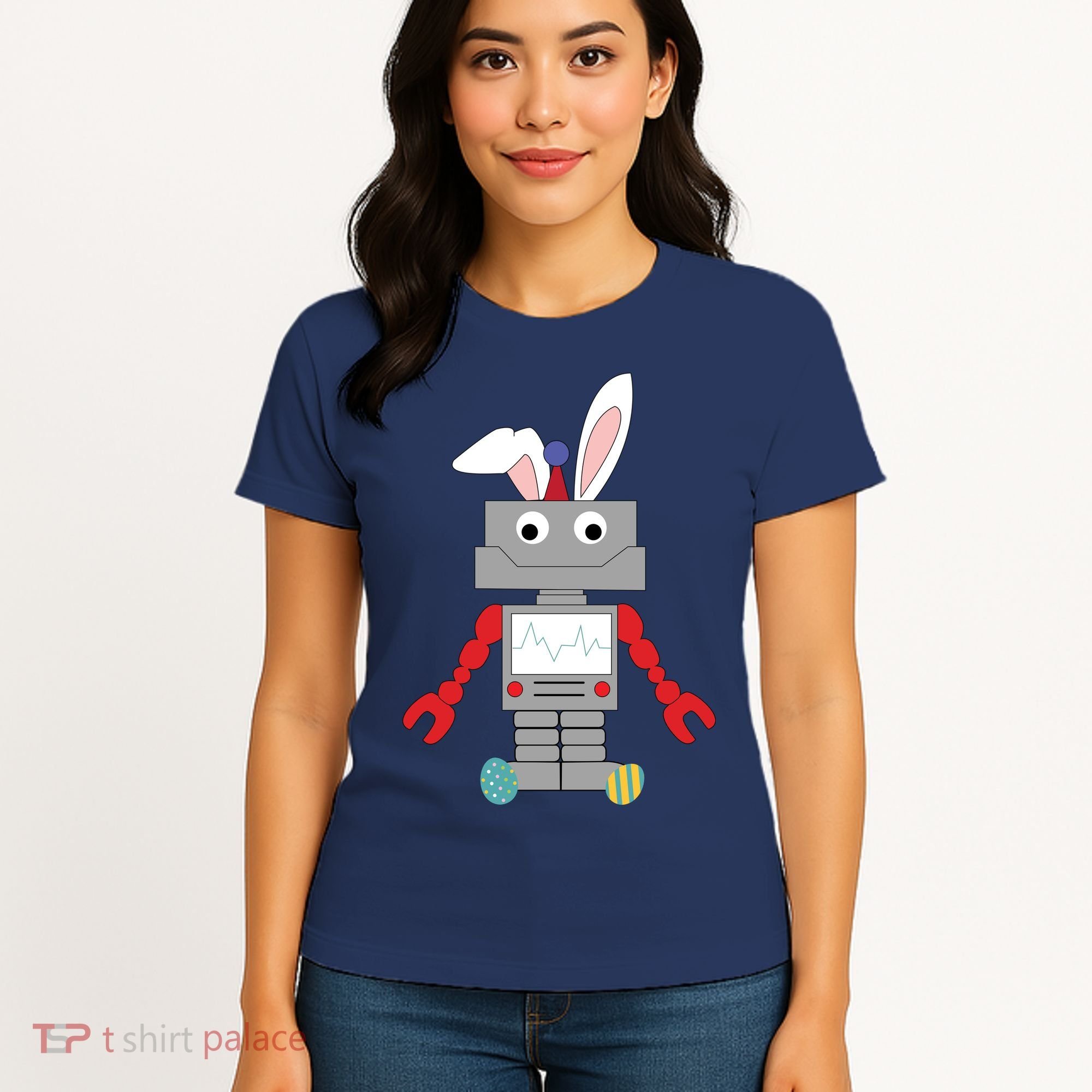Easter Bunny Robot Women's T-Shirt