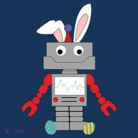 Easter Bunny Robot Women's T-Shirt thumb 6
