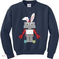 Easter Bunny Robot Kids Sweatshirt thumb 0