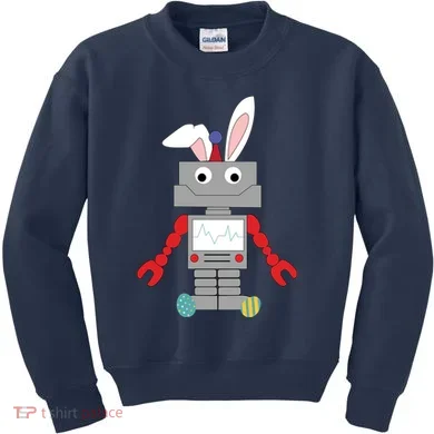 Easter Bunny Robot Kids Sweatshirt