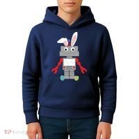 Easter Bunny Robot Kids Hoodie thumb 4