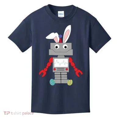 Easter Bunny Robot Kids T-Shirt