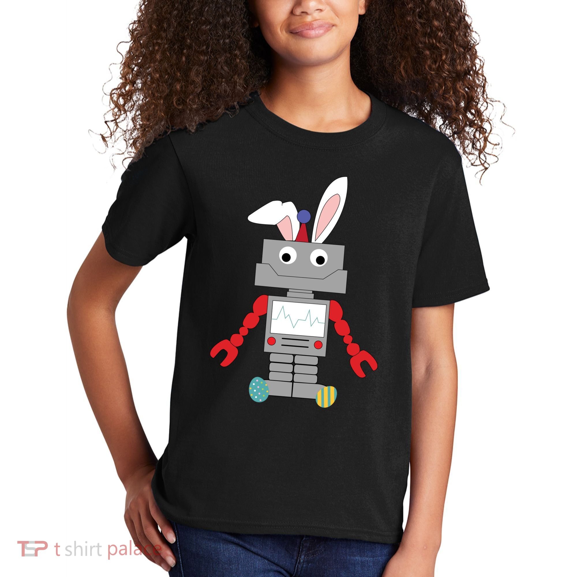 Easter Bunny Robot Kids T-Shirt