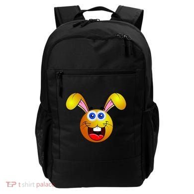 Easter Bunny Simley Emoji Backpack