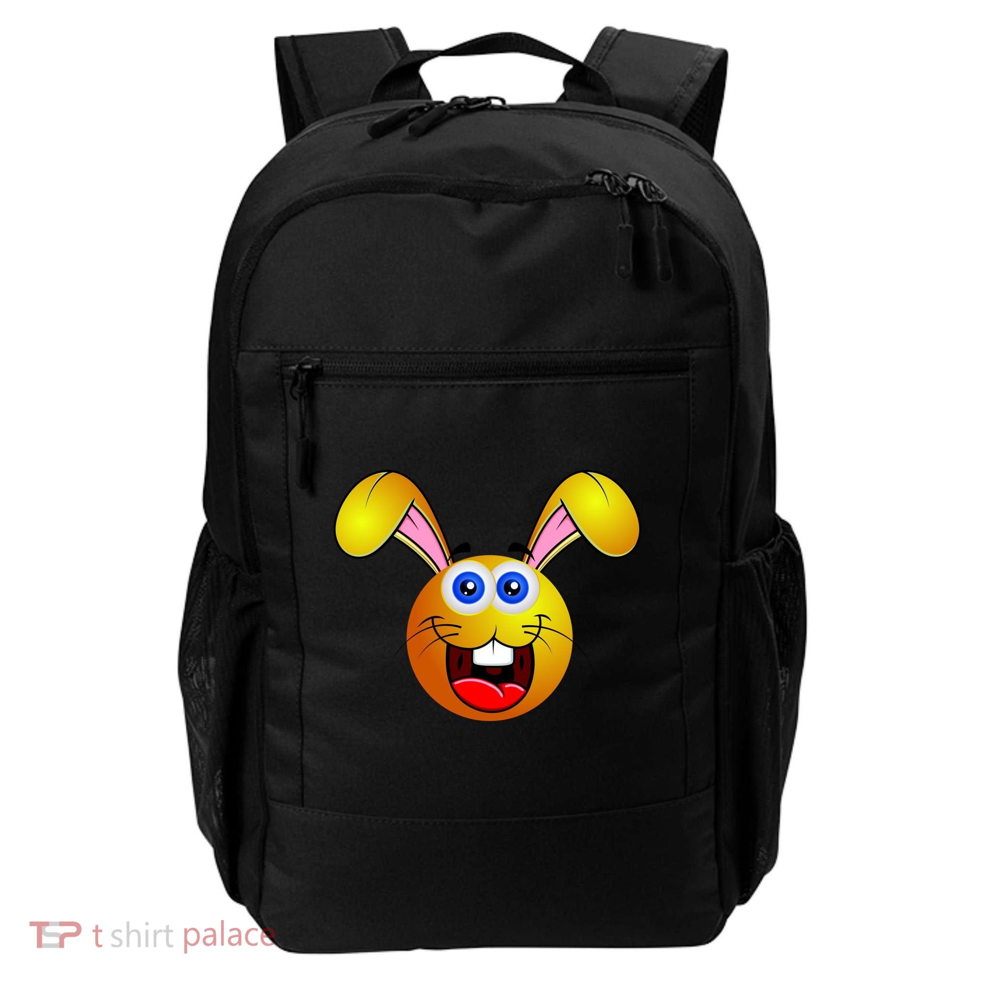 Easter Bunny Simley Emoji Backpack