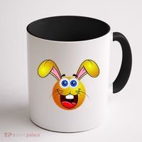 Easter Bunny Simley Emoji Coffee Mug thumb 1