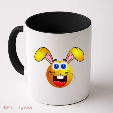 Easter Bunny Simley Emoji Coffee Mug