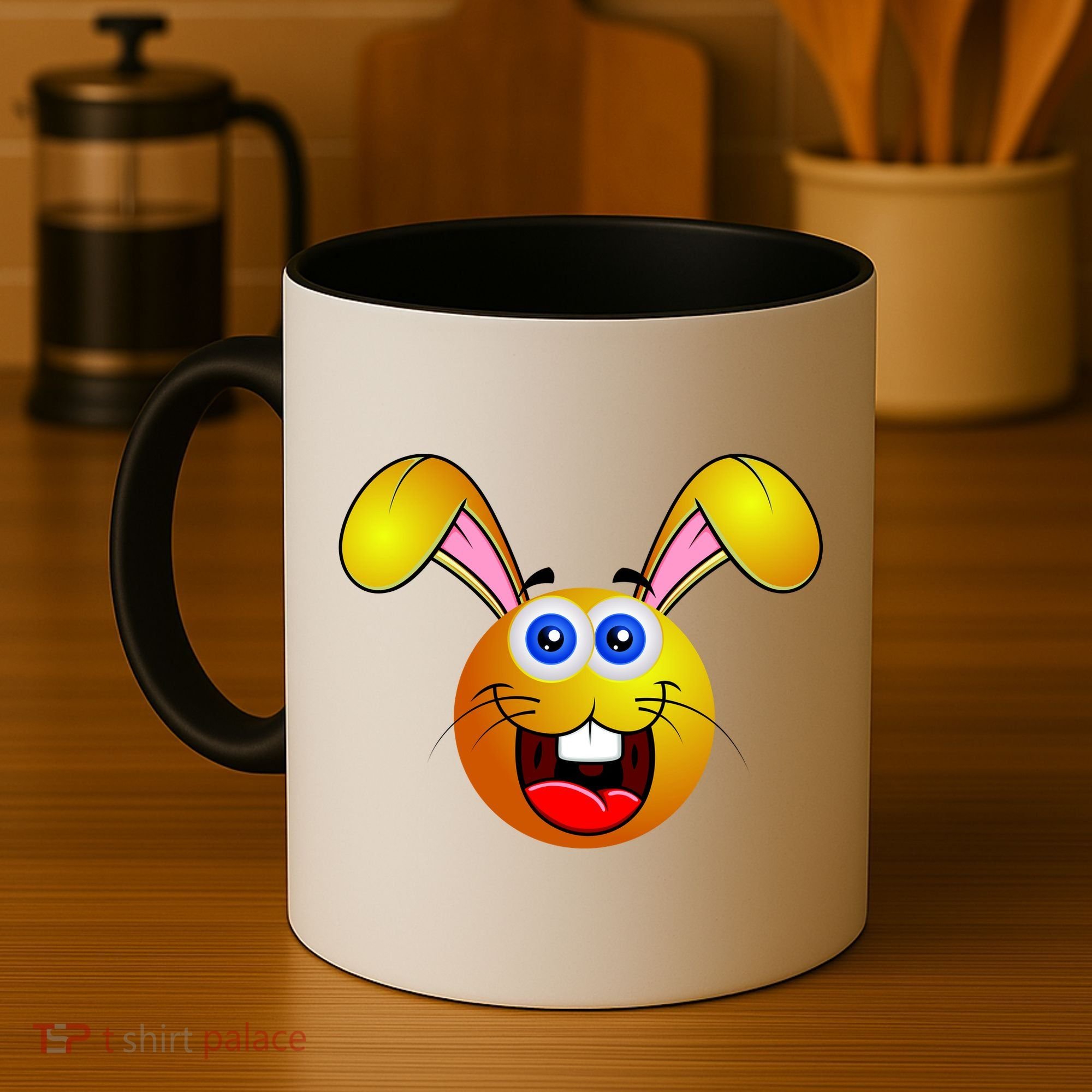 Easter Bunny Simley Emoji Coffee Mug