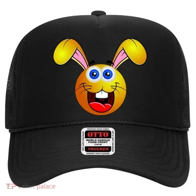 Easter Bunny Simley Emoji Hat