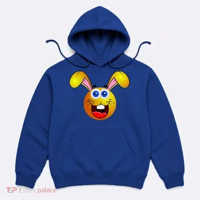 Easter Bunny Simley Emoji Hoodie
