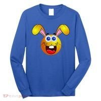 Easter Bunny Simley Emoji Long Sleeve Shirt thumb 0