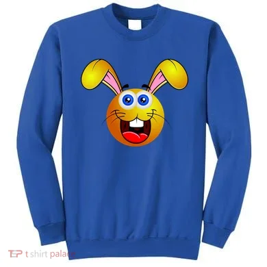 Easter Bunny Simley Emoji Sweatshirt