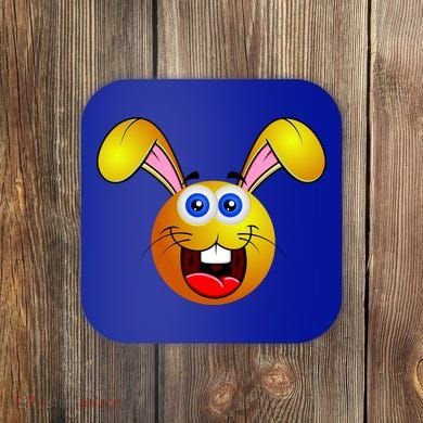 Easter Bunny Simley Emoji Coaster