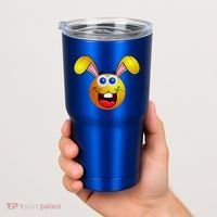 Easter Bunny Simley Emoji Tumbler thumb 2